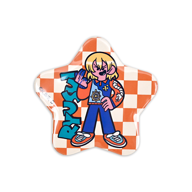 Dr.STONE｜星型缶バッジ(七海龍水)