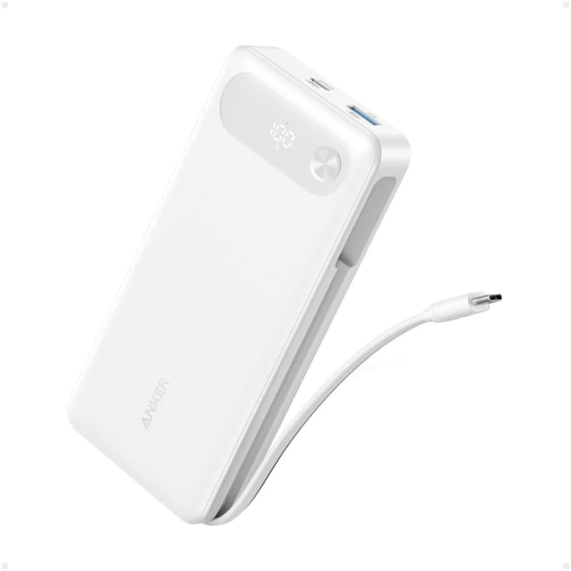 Anker Power Bank (20000mAh, 87W, Built-In USB-C ケーブル