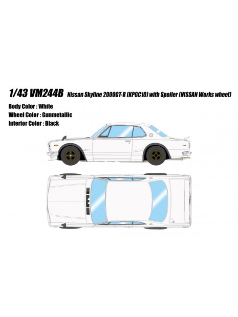 Nissan Skyline 2000 GT-R 1/43 Make Up Vision VM244