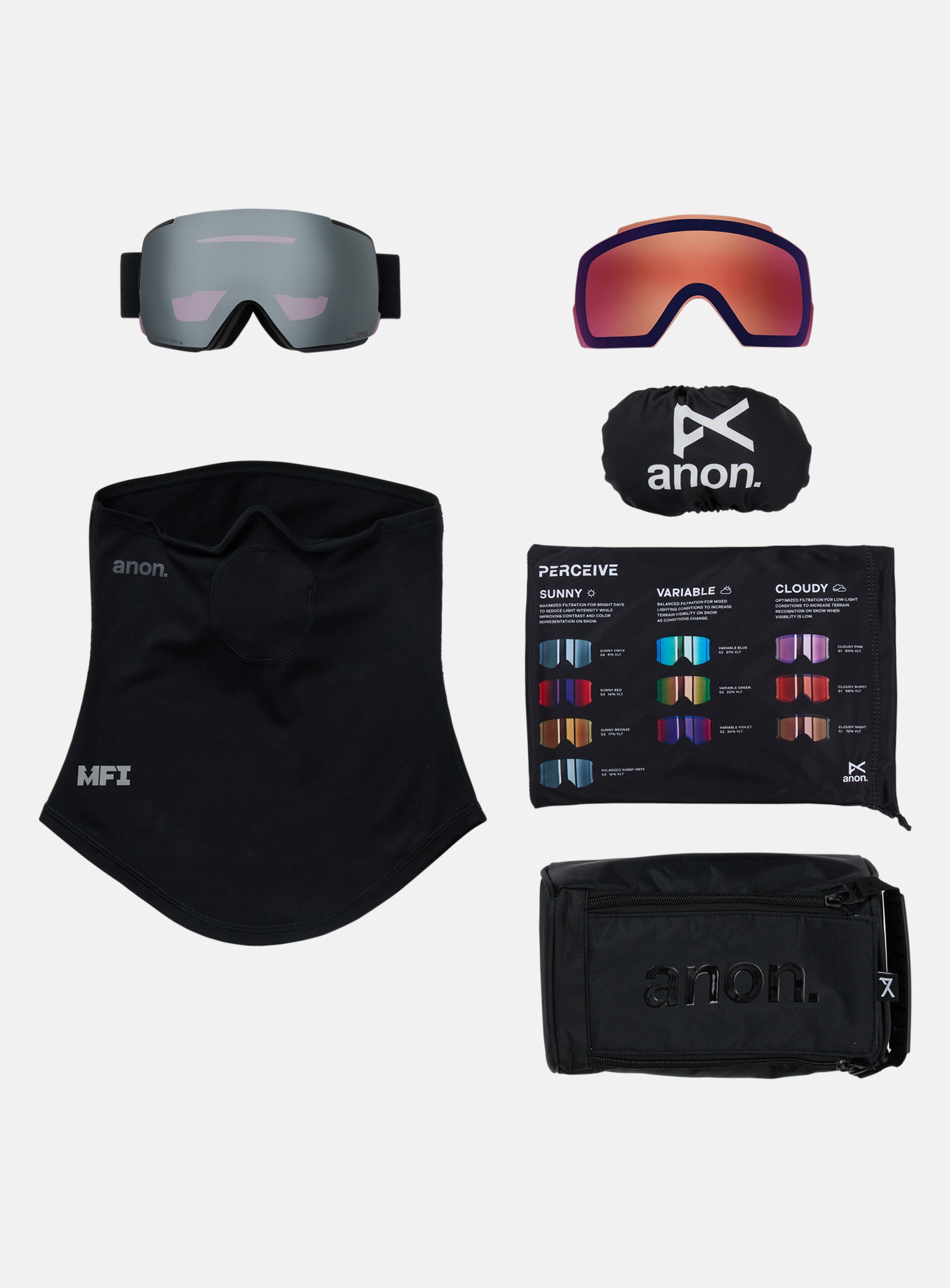 Anon M5 Goggles + Bonus Lens + MFI® Face Mask | Anon Optics Winter