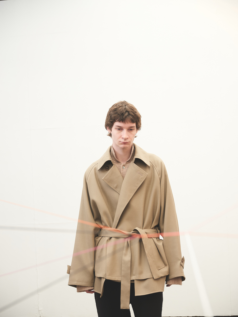 Blanc YM」Short Trench Coat ＆ Wool half zip pullover | ANOTHER LOUNGE