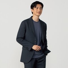 洗える ノンアイロンストレッチ ウールライクジャケット LES MUES