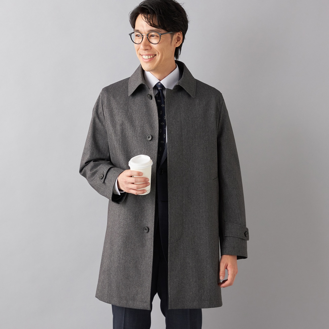 特価】【WEB限定価格】はっ水 ストレッチ 防風 軽量暖かステンカラー