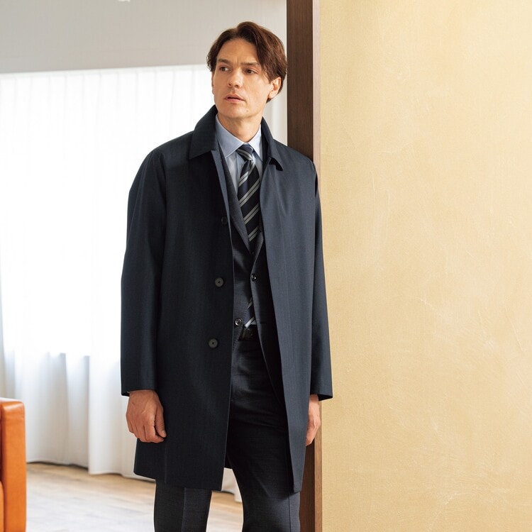 取り外しライナー付き ダウンライナー ステンカラーコート JUNKO SHIMA