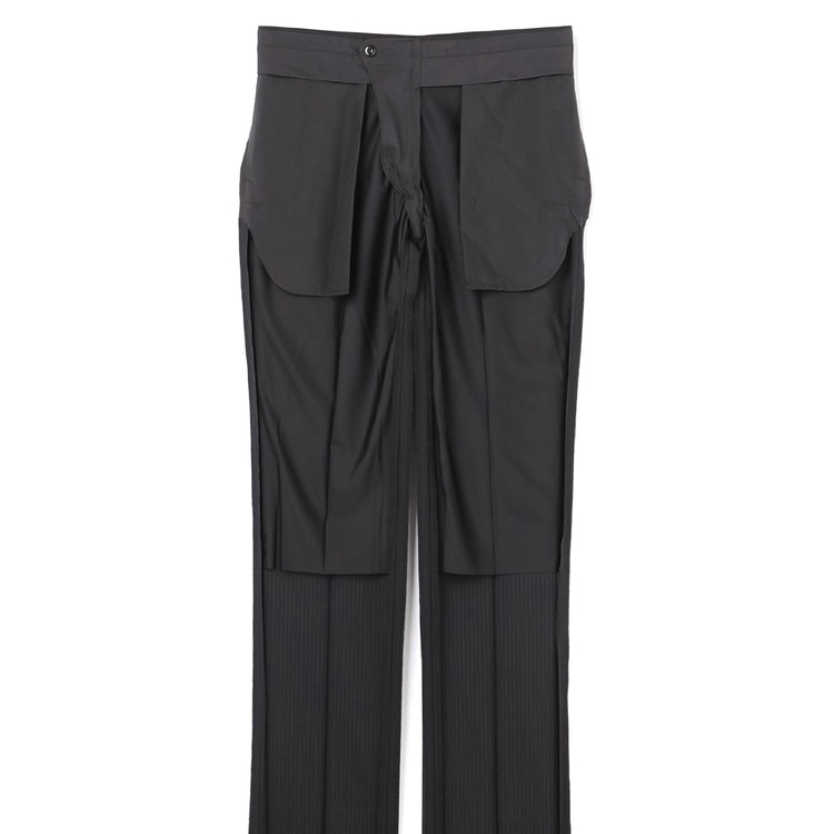 特価】【WEB限定価格】洗える ストレッチ 2パンツスーツ 黒ストライプ