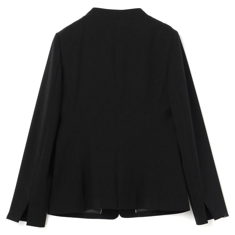 アウトレット】Oggiコラボ ダブルクロス ノーカラージャケット 黒