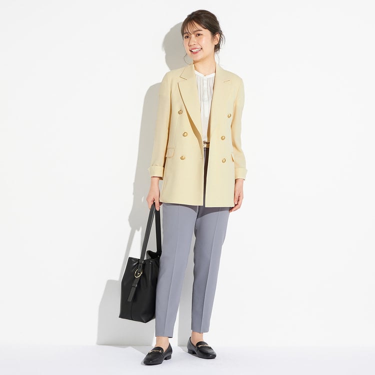 アウトレット】2wayストレッチ ダブルジャケット イエロー【AOKI公式通販】