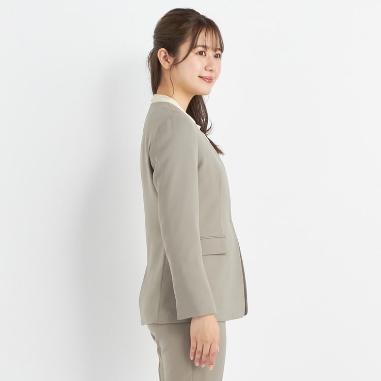 アウトレット】Oggiコラボ 2WAYストレッチ ノーカラージャケット