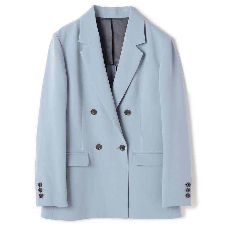 アウトレット】Oggiコラボ 2wayストレッチ ダブルジャケット ブルー セ