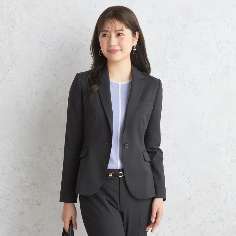 アウトレット】洗えるキレイスーツ 360°キレイテーラードジャケット