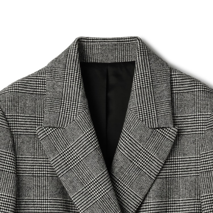 ≪Oggi12月号掲載≫ ジャコットダブルジャケット 白黒グレンチェック