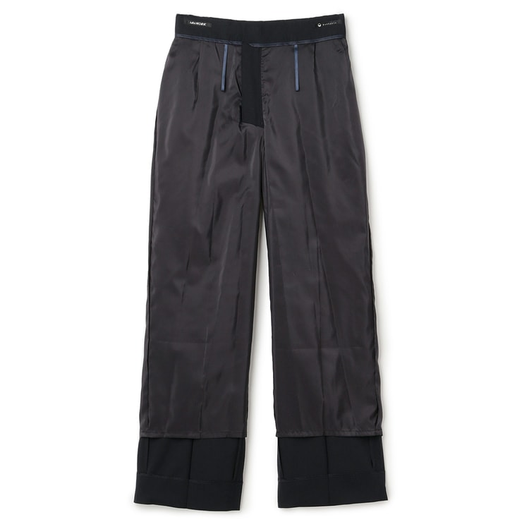 ツイルストレッチ ワイドパンツ セットアップ着用可 紺【AOKI公式通販】