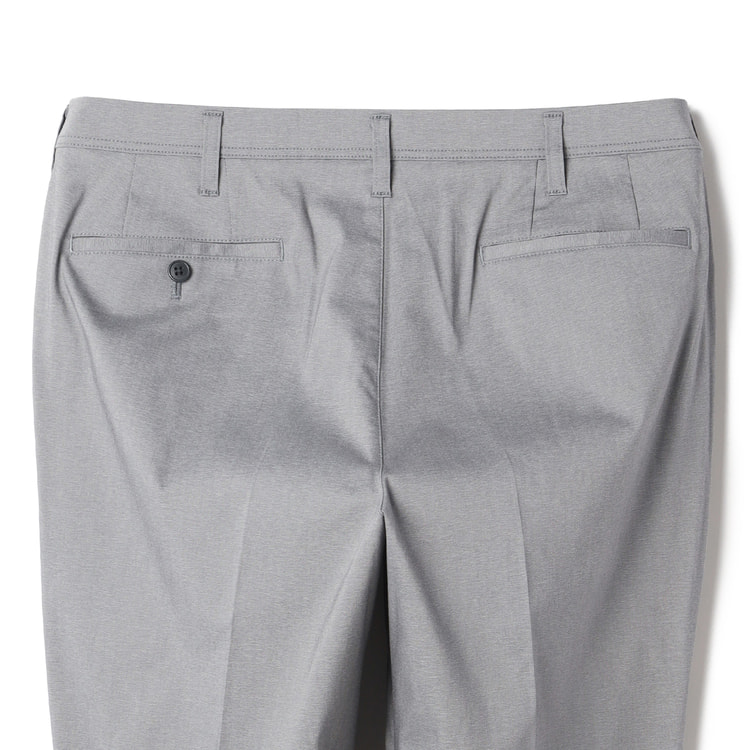 らくQパンツ】裾上げ済 ストレッチ テーパードノータック コットン