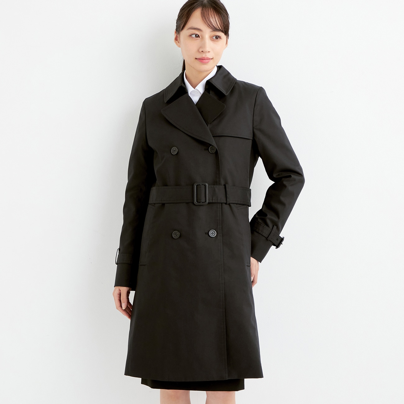 リバーシブルライナー付き トレンチコート 黒【AOKI公式通販】