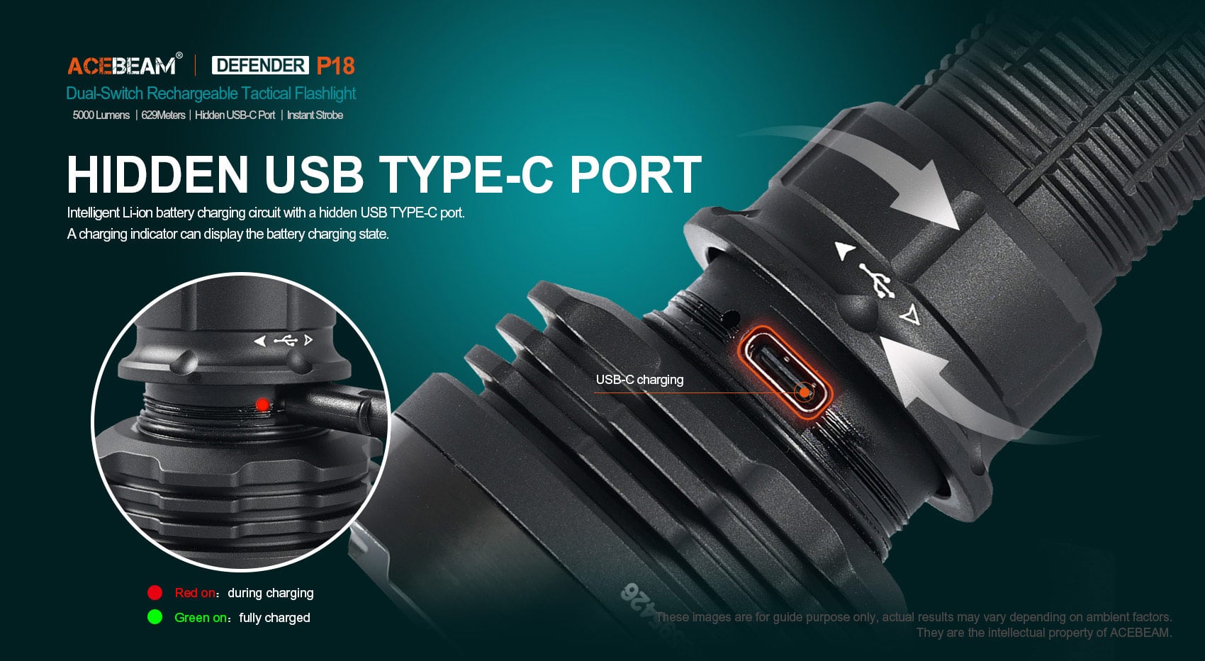 P18 Quad-Core Tactical Flashlight|Acebeam® Official Store |High