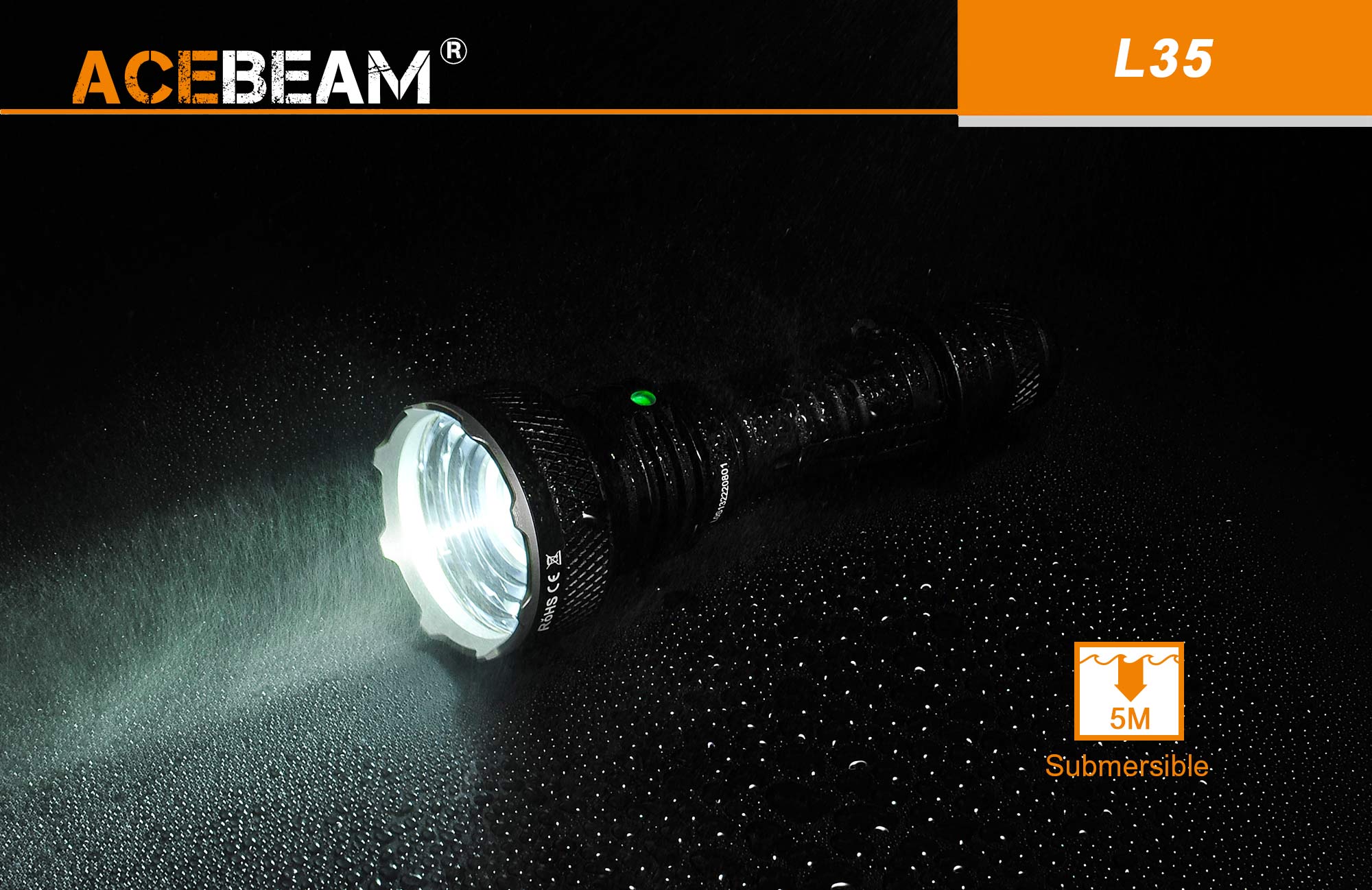 L35 Brightest Tactical Flashlight|Acebeam® Official Store |High