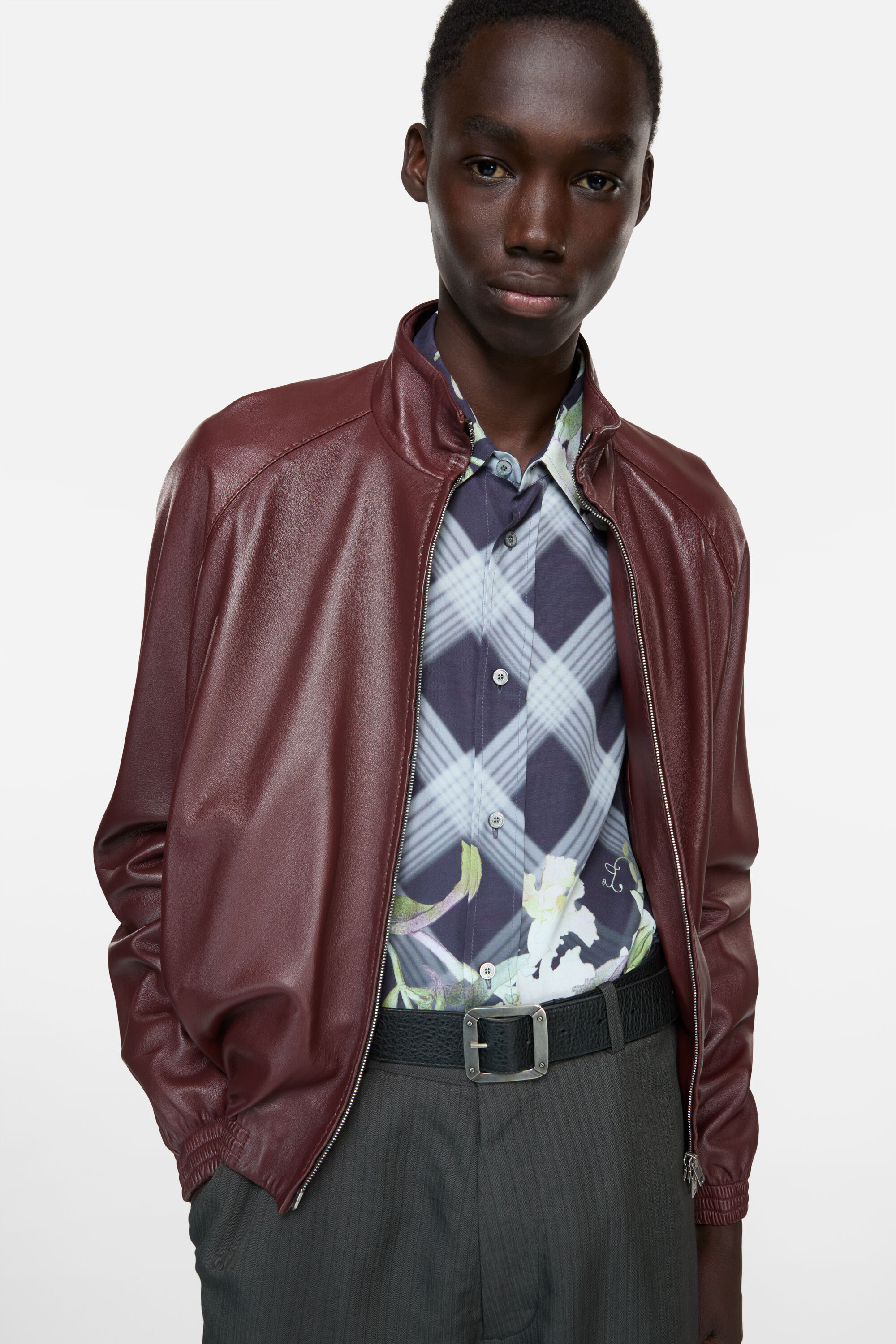 Acne Studios - レザージャケット - ラムブラウン