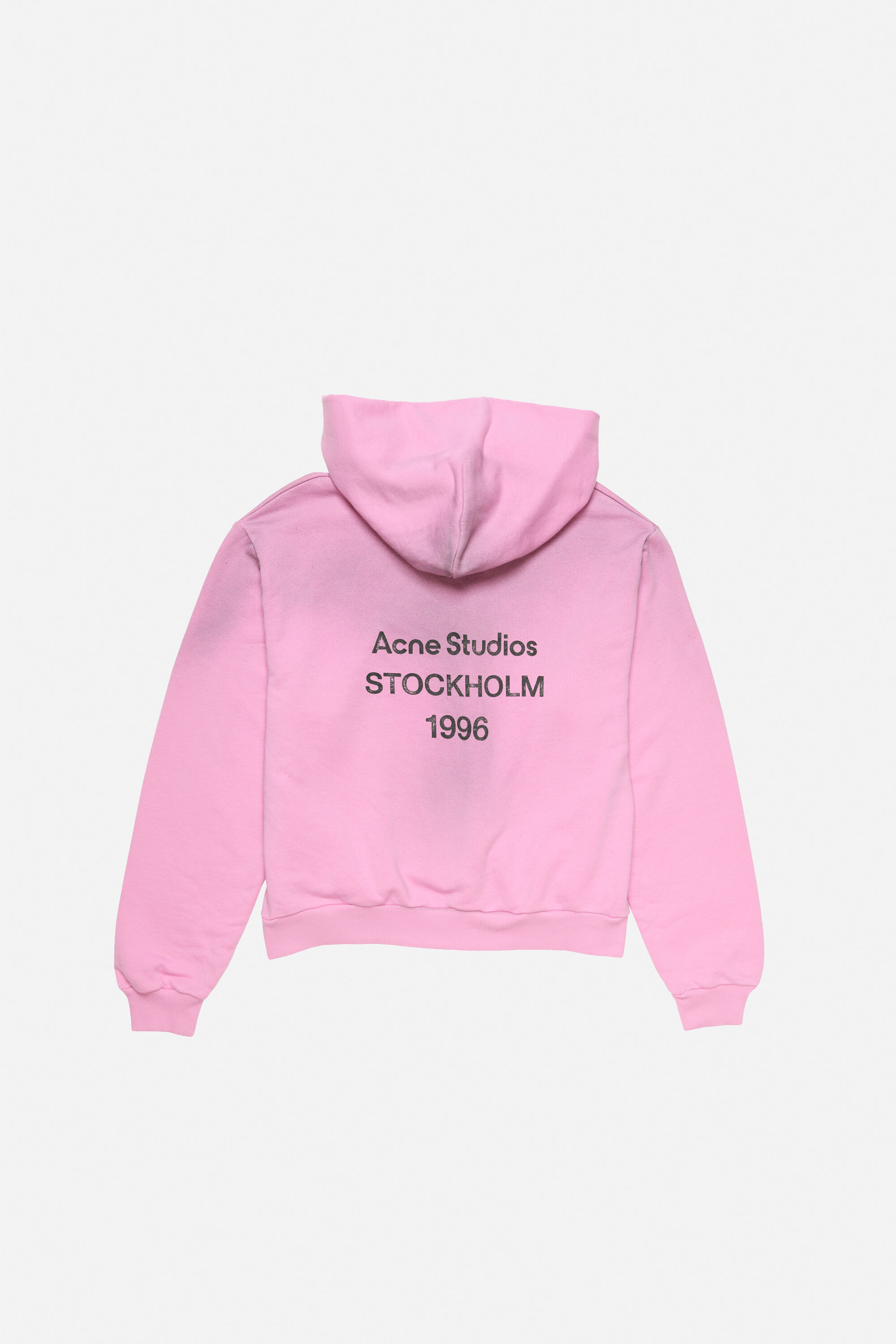 Acne Studios - Fleece logo hoodie - Cotton candy pink