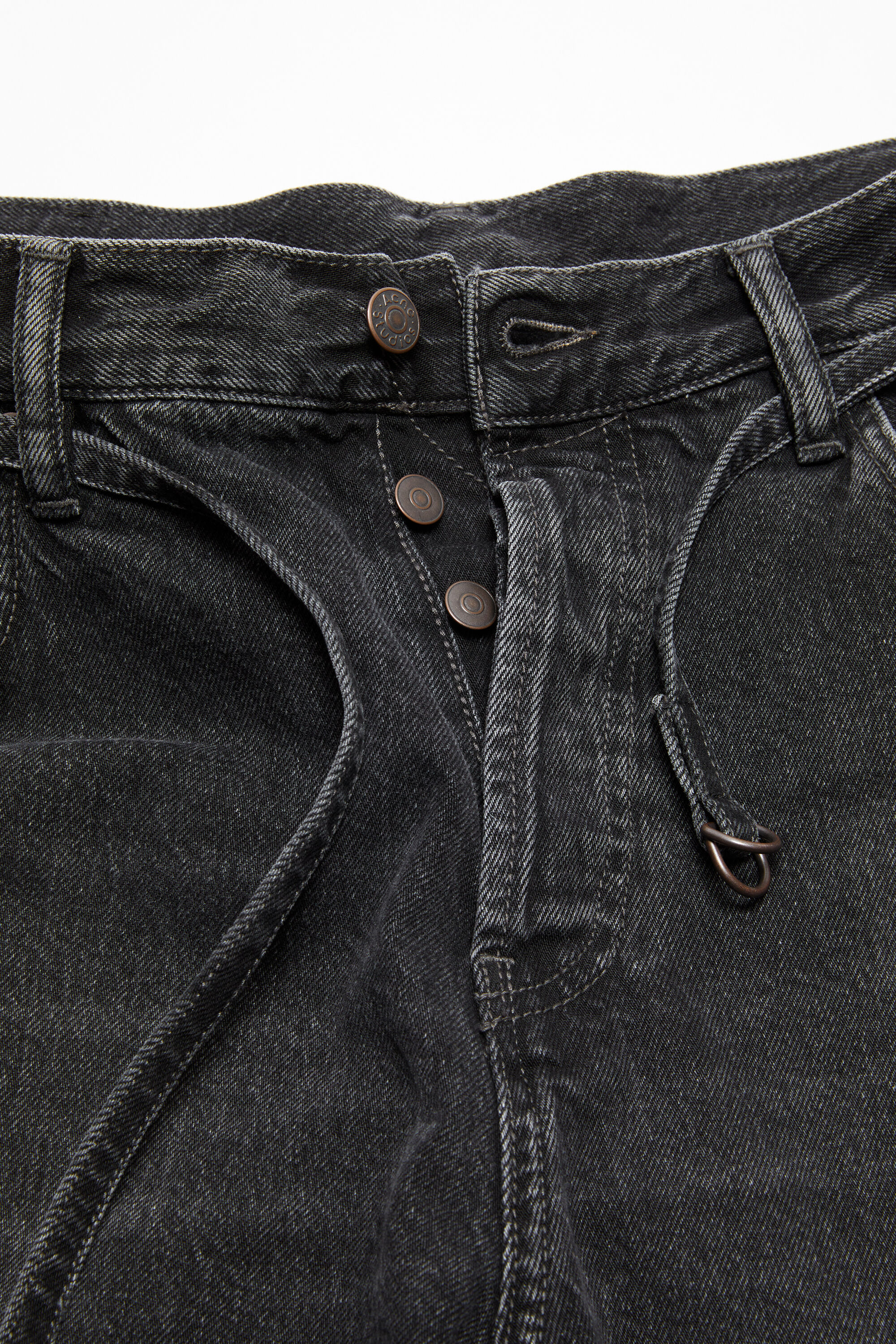 Acne Studios - ルーズフィット デニムショートパンツ - ブラック