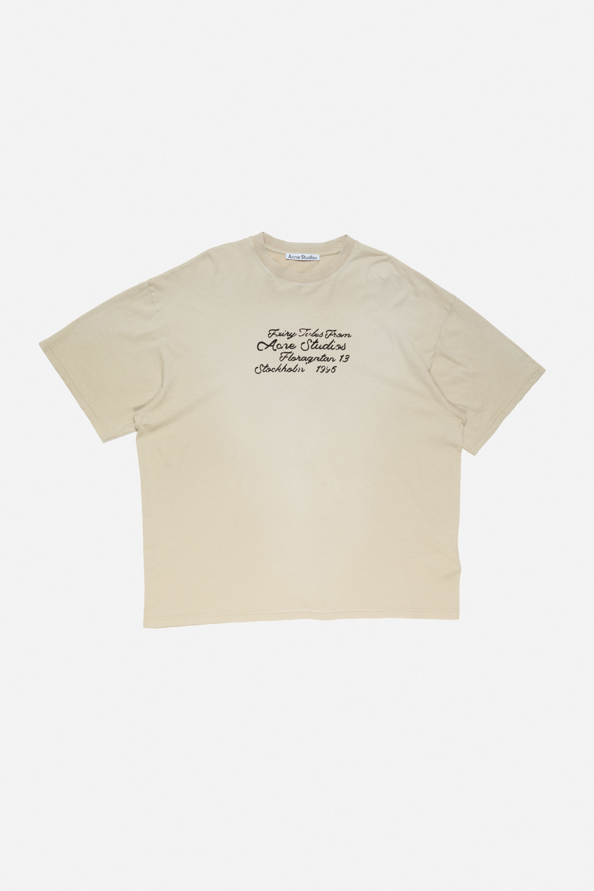 Acne Studios - Logo t-shirt - Oat beige