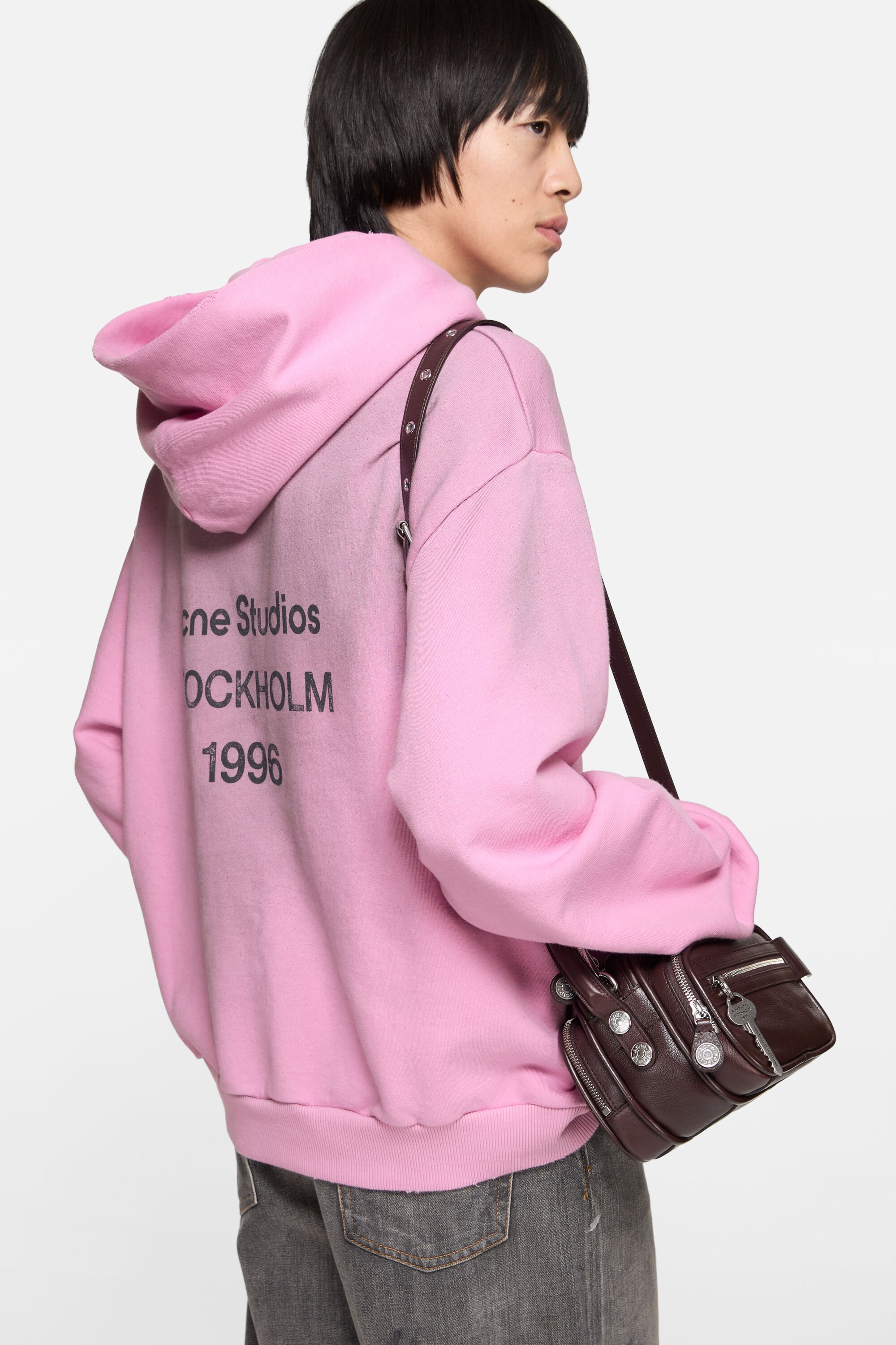 Acne Studios - ロゴフーディセーター - コットンキャンディーピンク