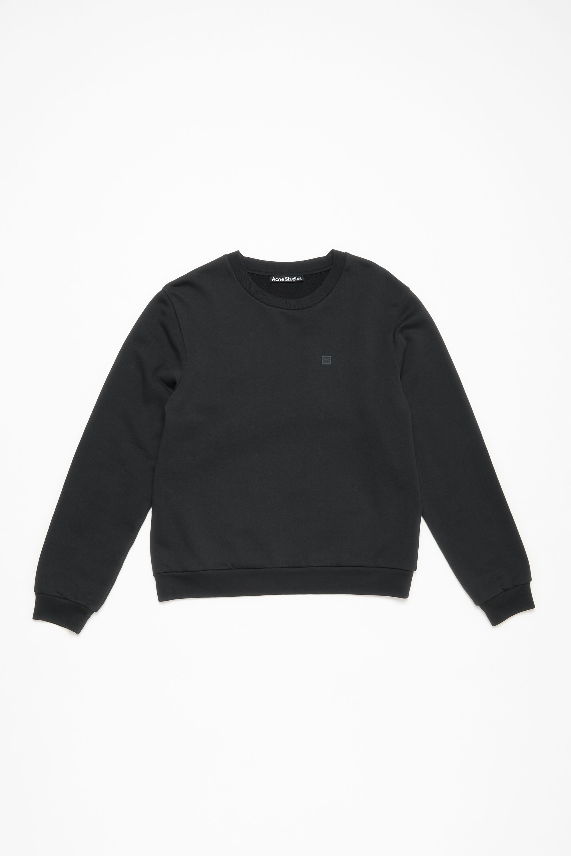 Acne Studios - Fleece face logo sweatshirt - Black