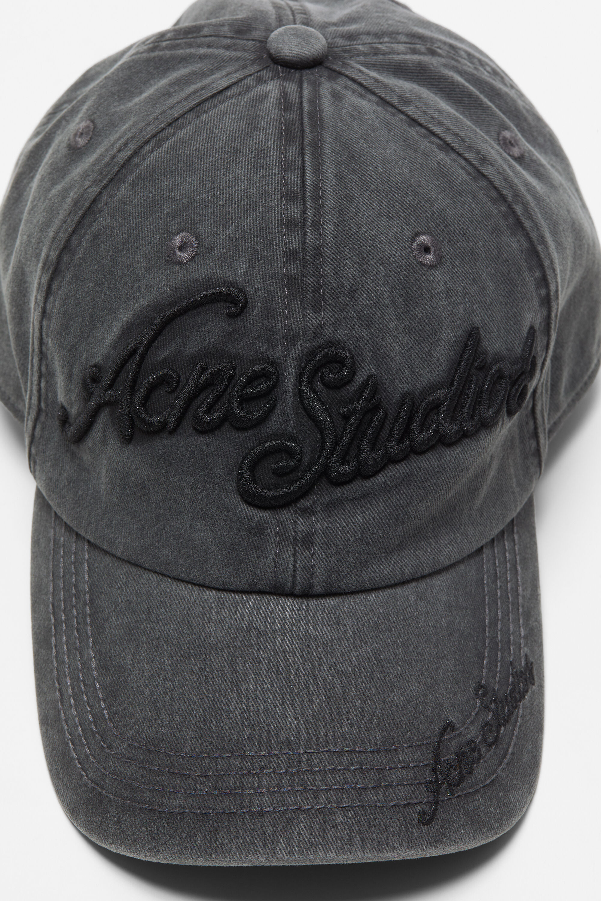 Acne Studios - Logo cap - Faded black