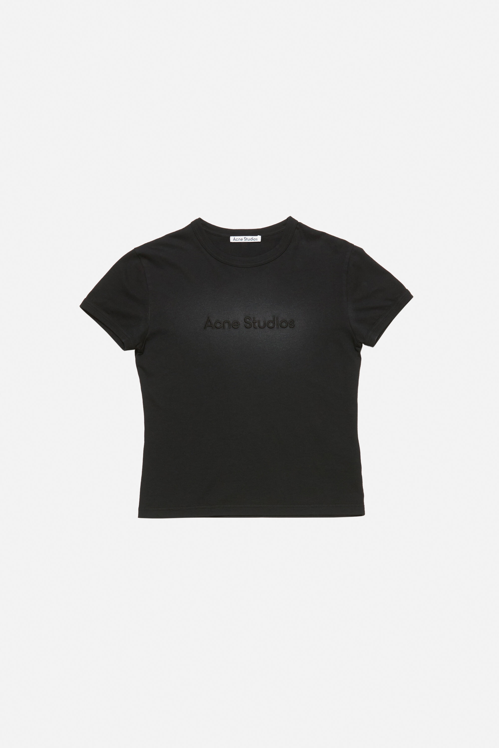Acne Studios - ロゴTシャツ - フィットデザイン - フェイデッドブラック