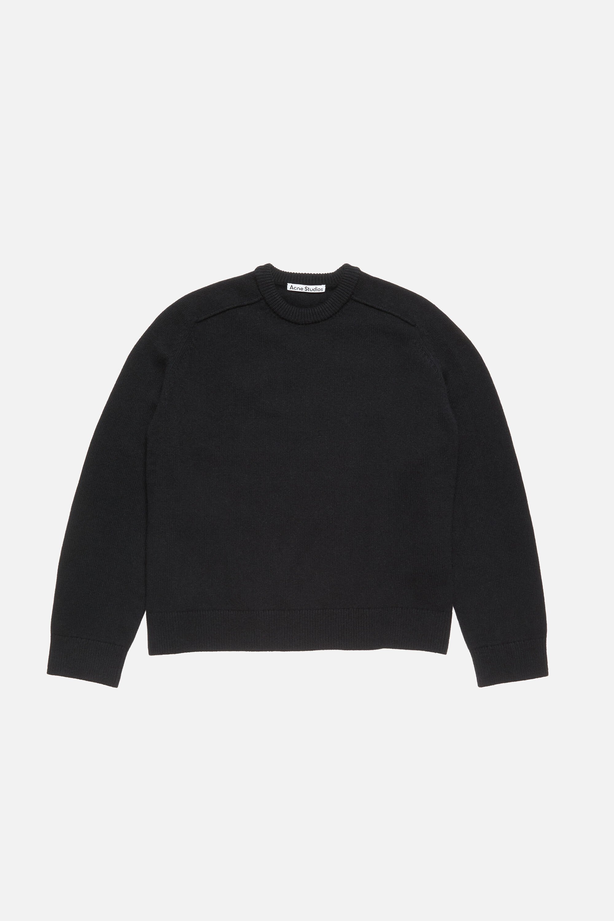 Acne Studios - Wool logo jumper - Black/black