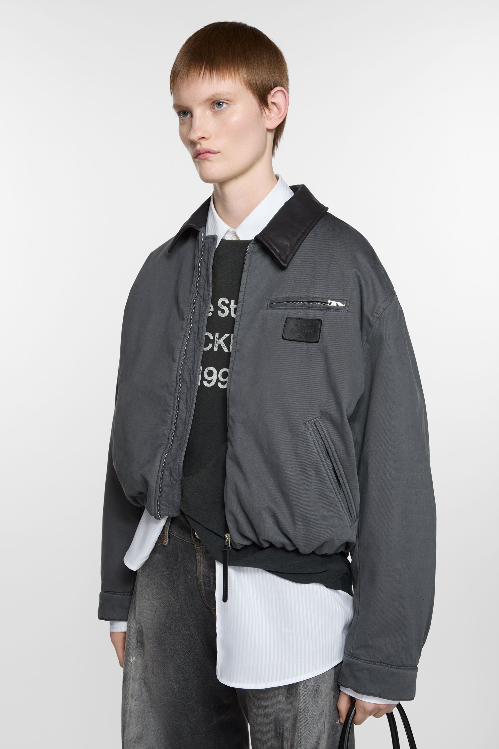 Acne Studios - Bomber blouson - Anthracite grey