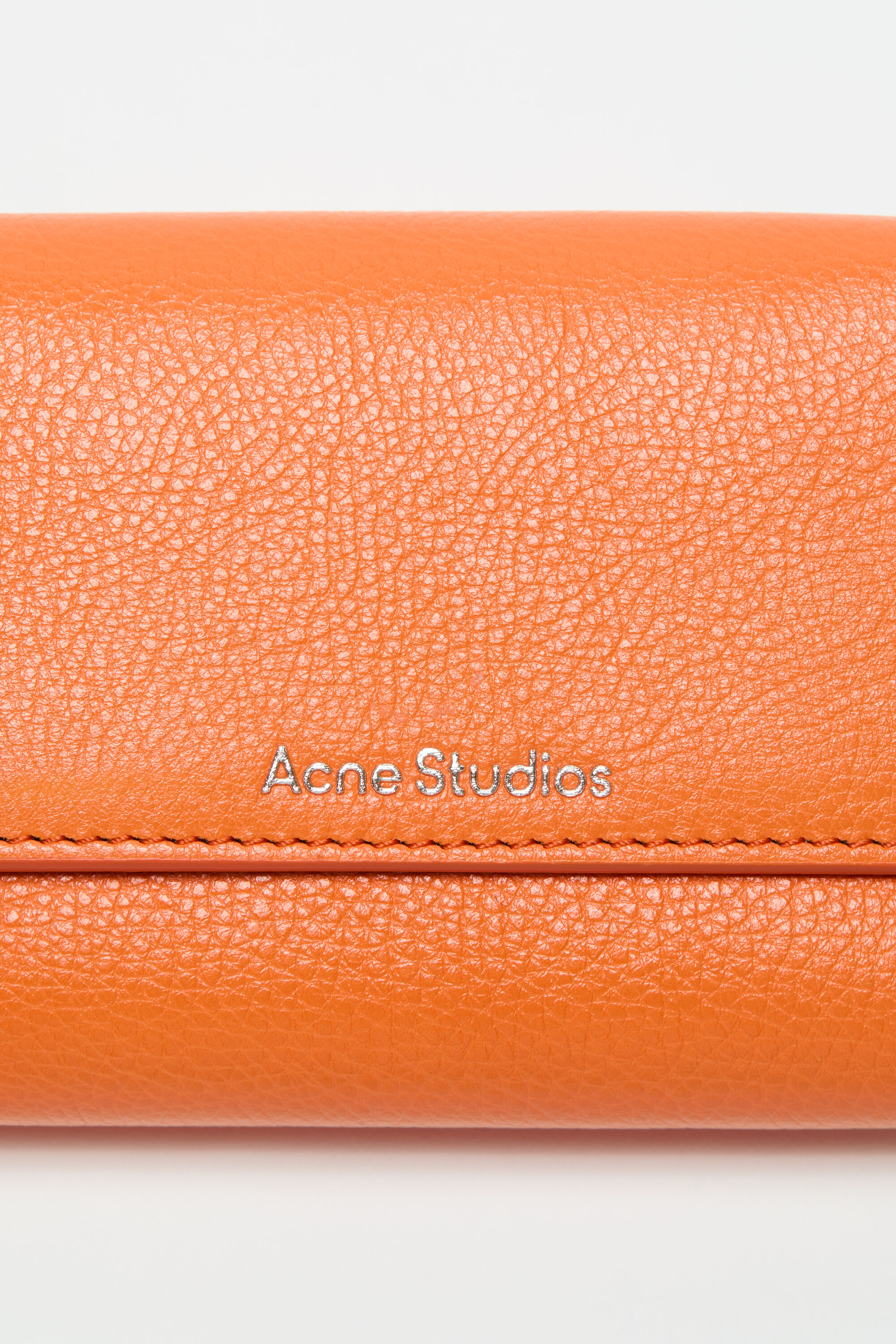 Acne Studios - 3つ折りレザーウォレット - パンプキンオレンジ