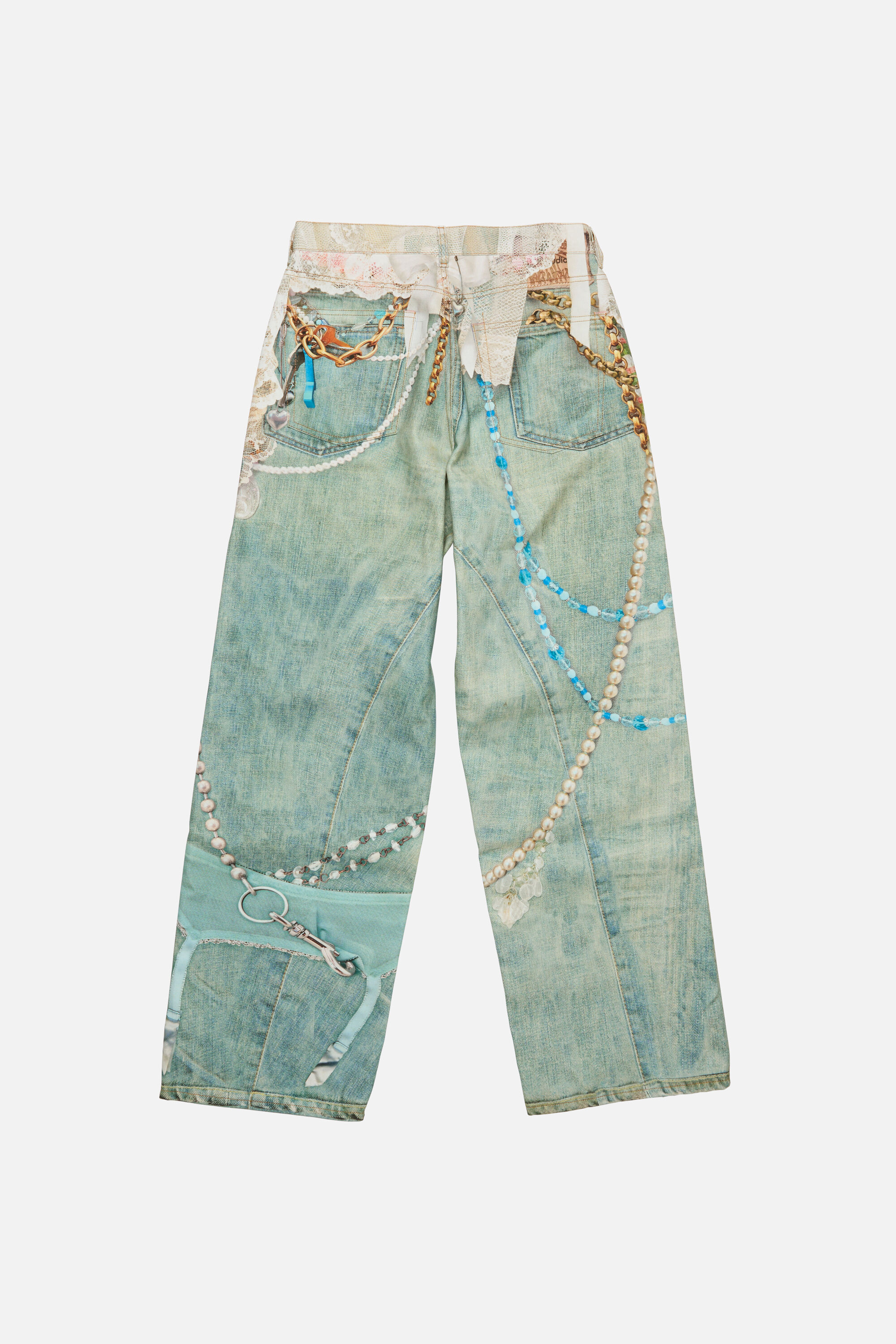 Acne Studios - Loose fit jeans - 1981 - White/green