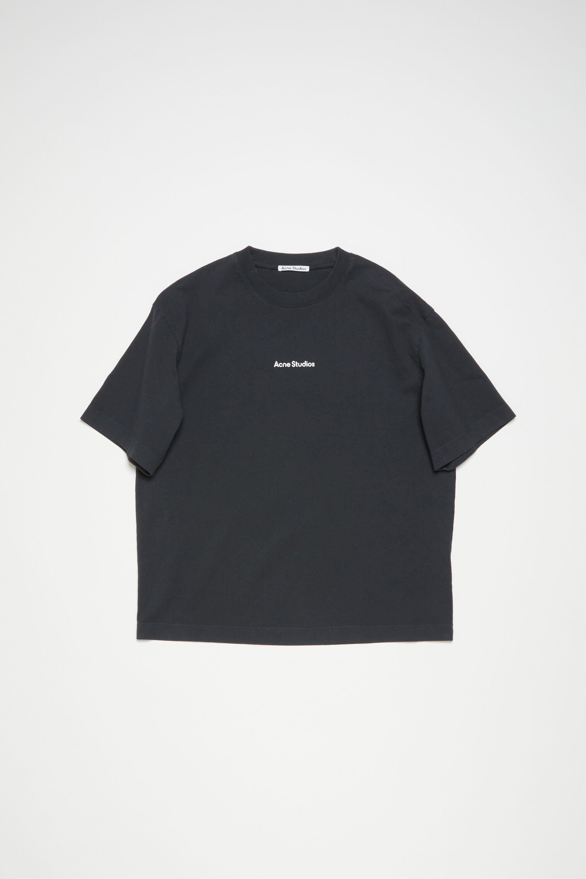 Acne Studios - T-shirt stamp logo - Relaxed fit - Black