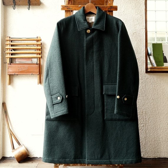 STILL BY HAND シンサレートを抱かせたウールバルカラーコート（CO0583