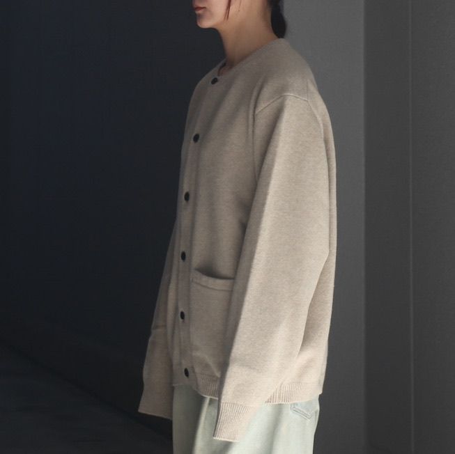 ssstein - 【残り一点】Extra Fine Wool Knit Crew Neck Cardigan