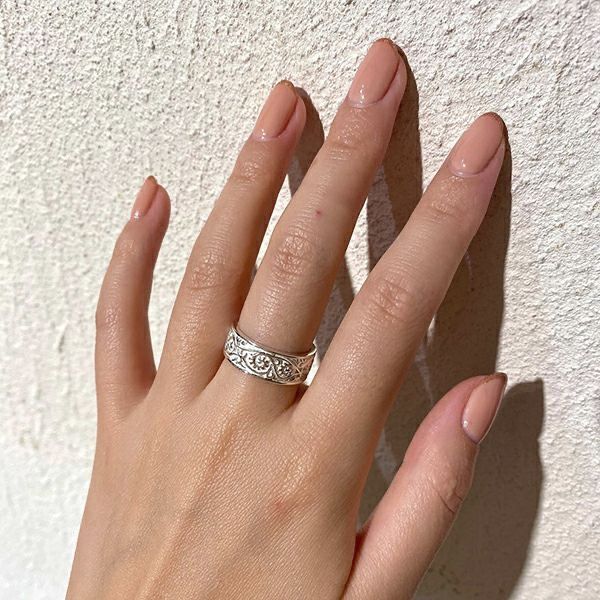 GARNI - 【お取り寄せ注文可能】Vine Pattern Ring_Light(WHITE