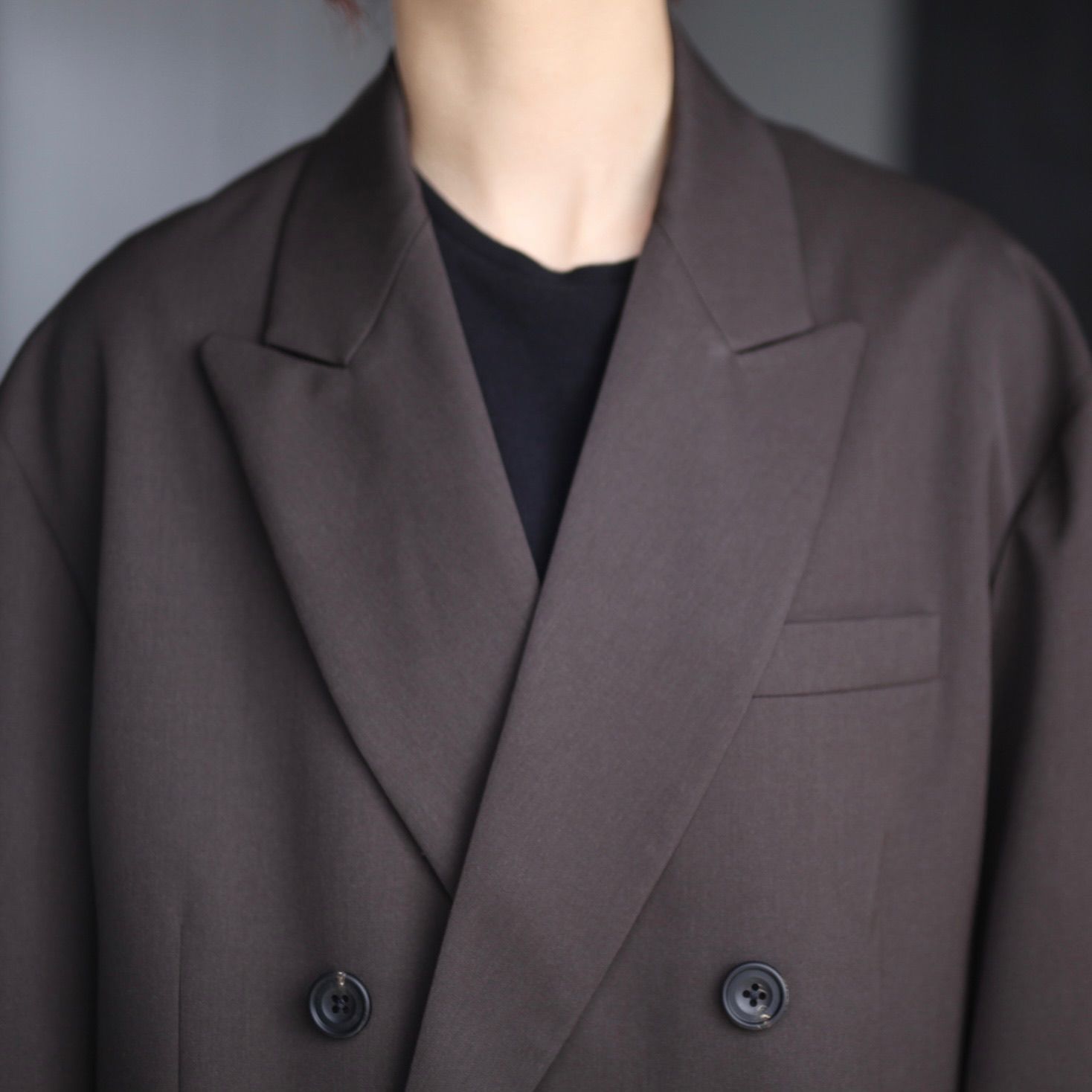 ssstein - 【残り一点】Oversized Double Breasted Jacket(2/90 WOOL