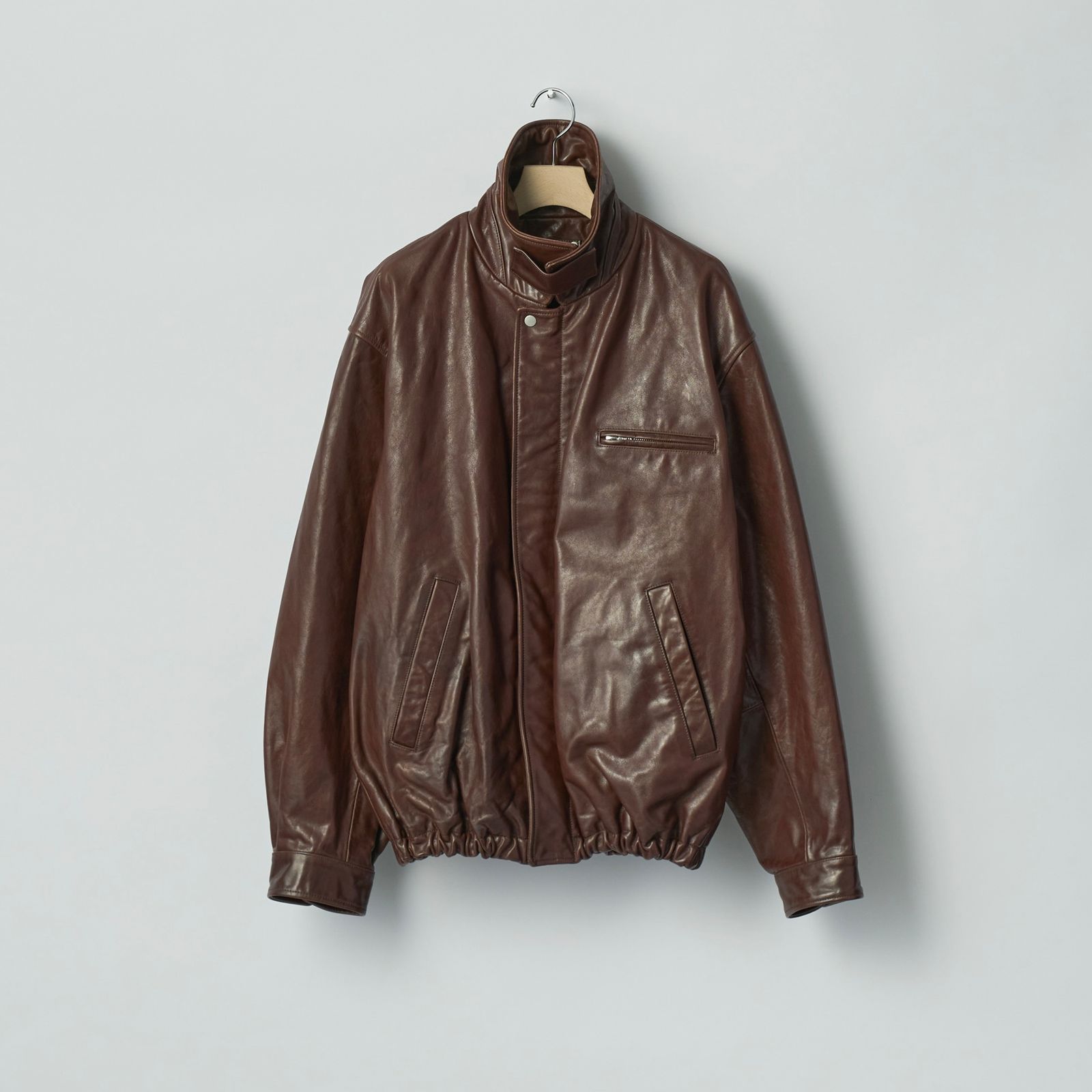 ssstein - 【再販売通知受付可能】Cow Leather Vintage Zip Jacket