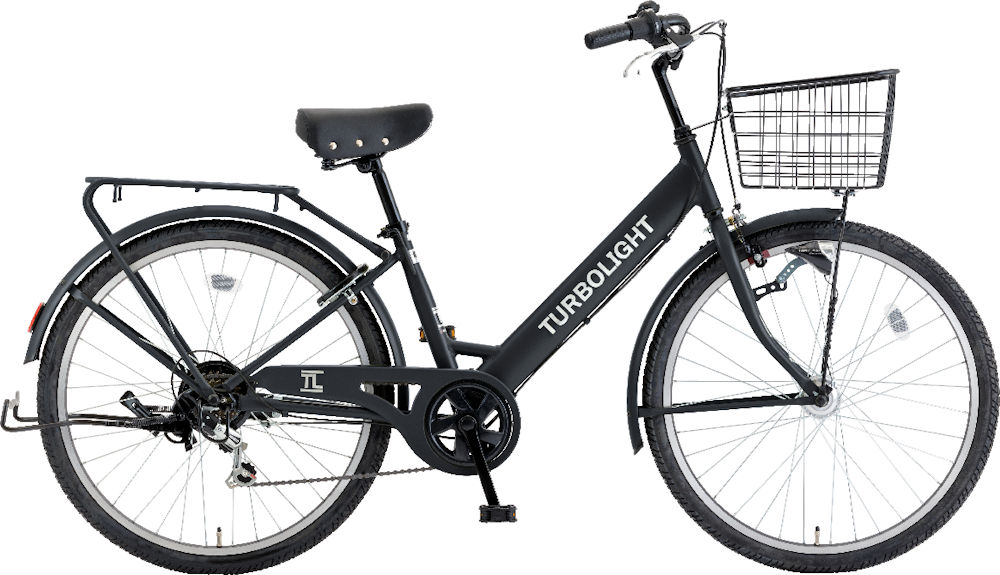 シティサイクル シオノ ターボライト 26 外装6段 オートライト