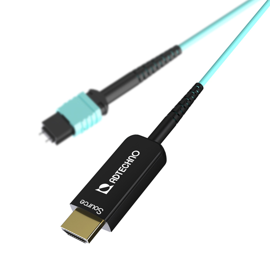 AMH-xxxM | MPO脱着式 光ファイバHDMIケーブルセット | ADTECHNO Inc