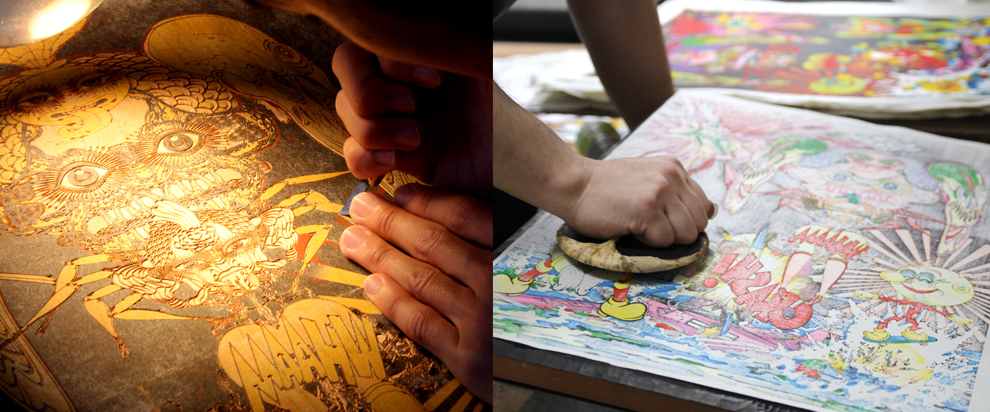 眼光ビーム | 田名網敬一 | アダチ版画 現代の浮世絵