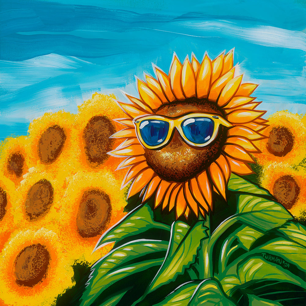 Sunflower Needs Shades - Fine Art Prints by MN Artist Adam Turman