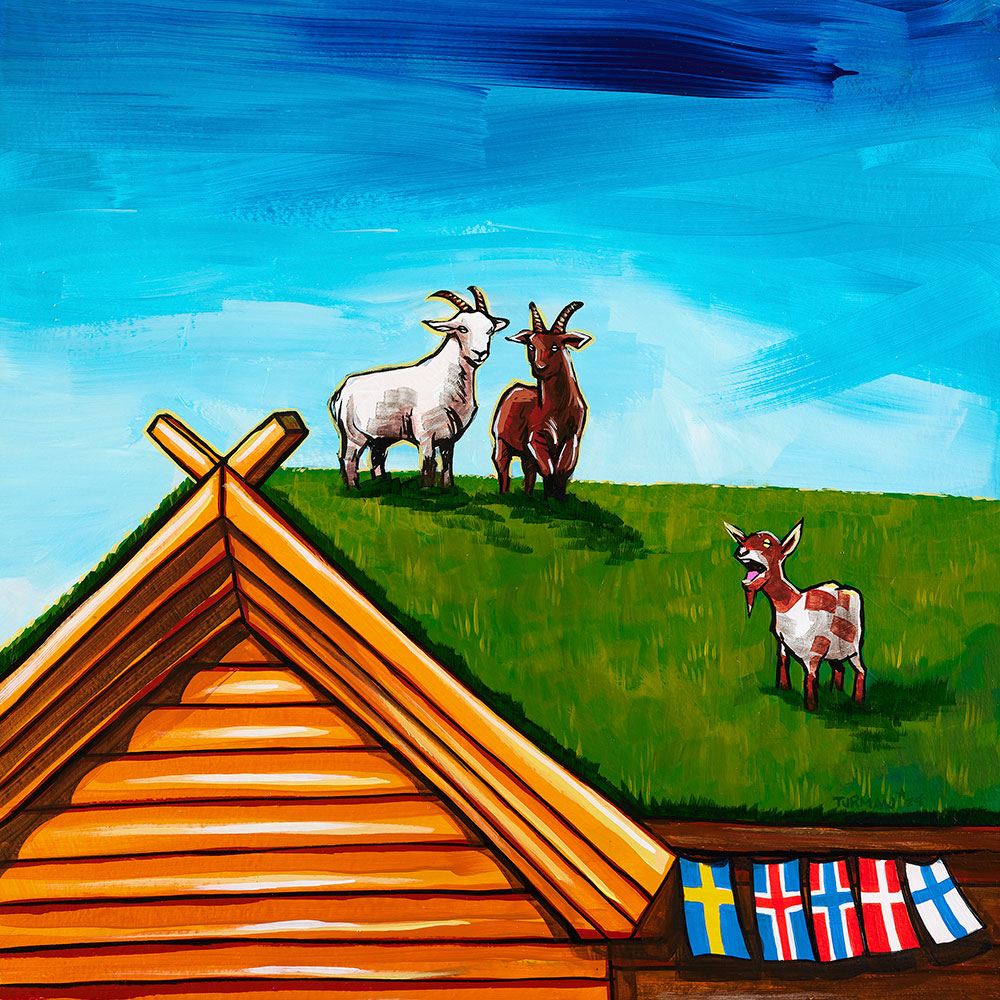 Ridge - Scandinavian Goats in Door County - Fine Art Prints by