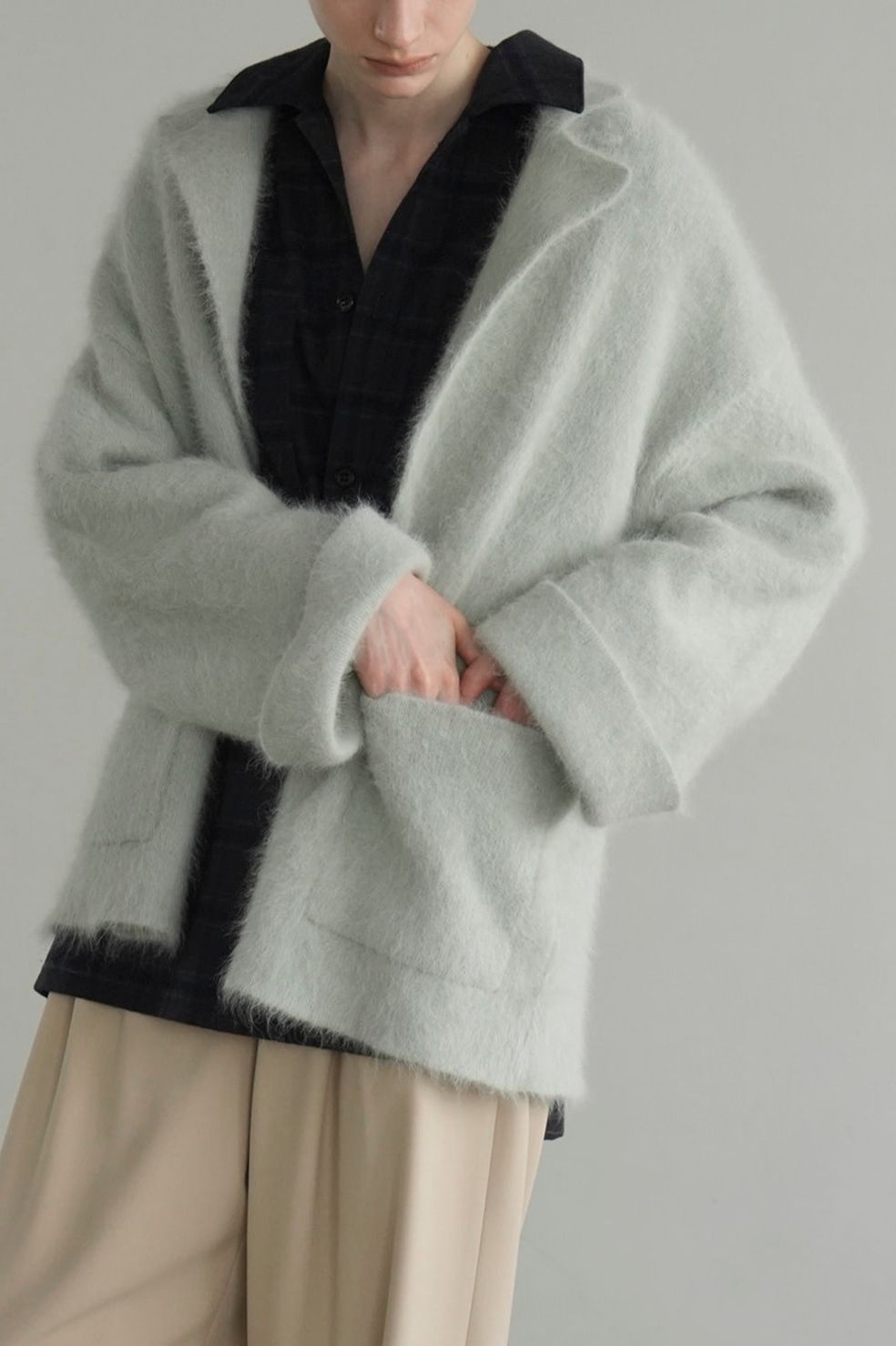 CLANE - アンゴラ テーラードジャケット - ANGOLA TAILORED KNIT