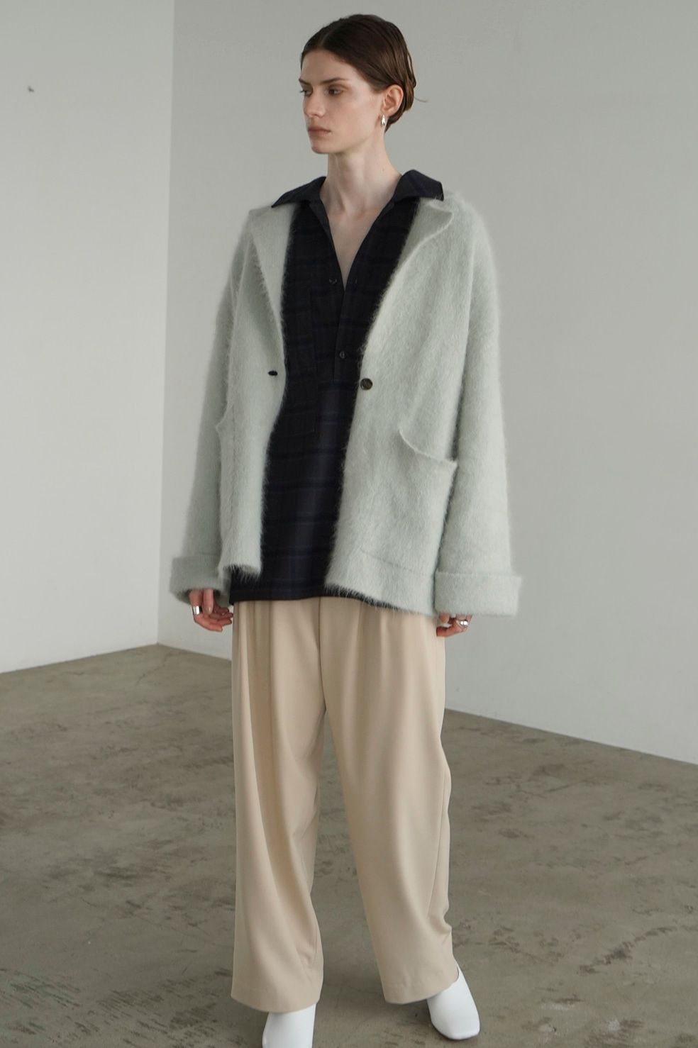 CLANE - アンゴラ テーラードジャケット - ANGOLA TAILORED KNIT