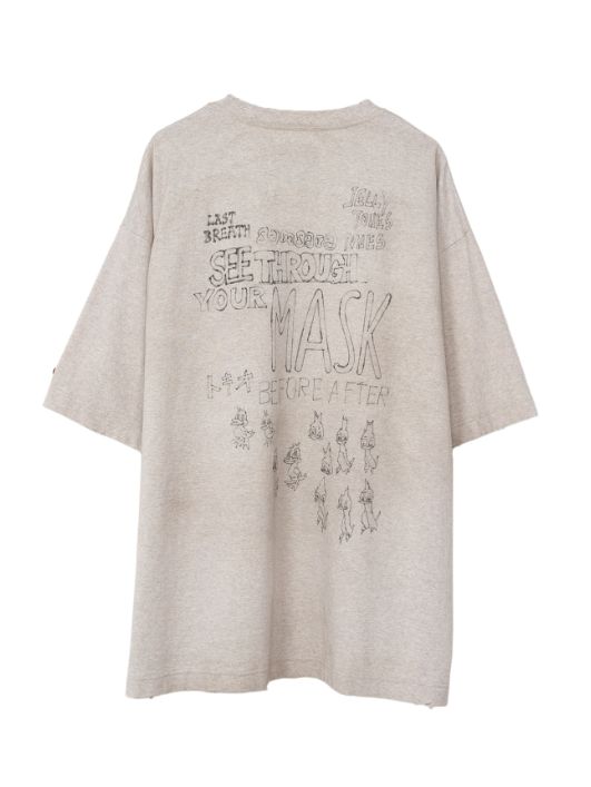 Maison MIHARA YASUHIRO - ダックプリントディストレスドTシャツ