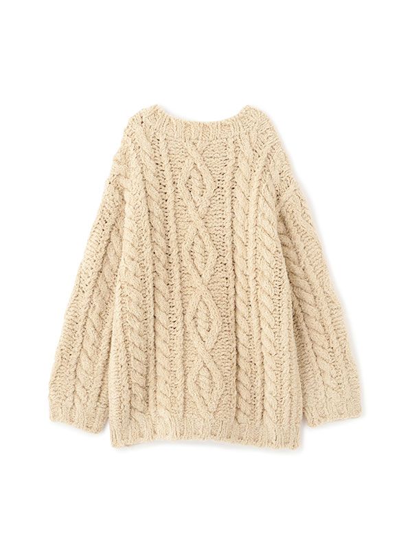 ETRE TOKYO - フェザーヤーンケーブルハンドニットプルオーバー