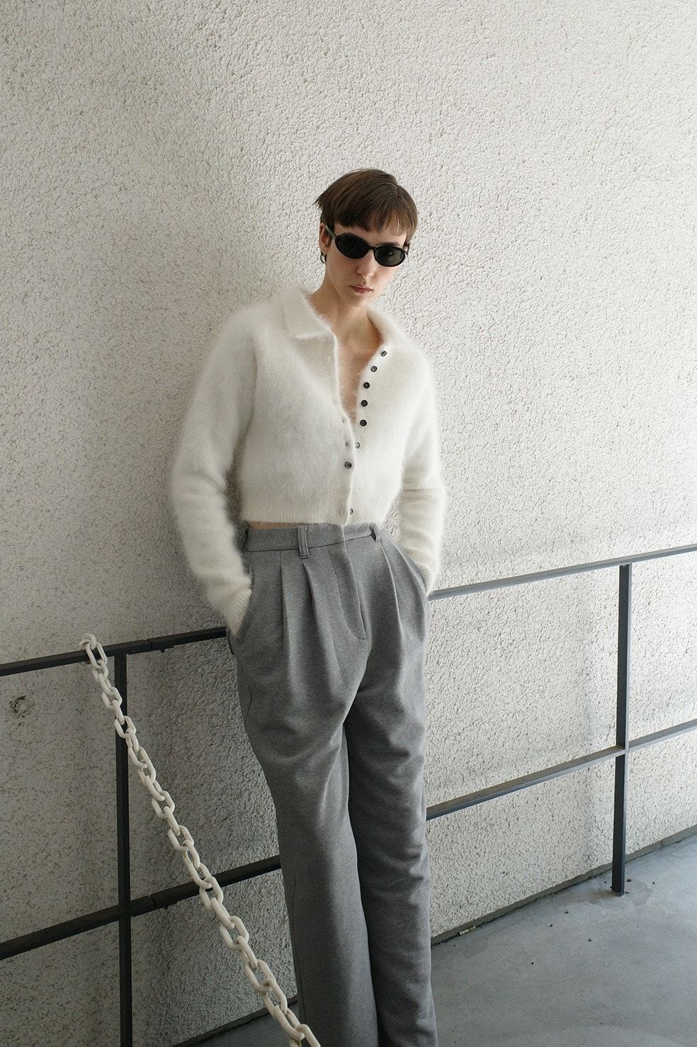 CLANE - アンゴラニットカーディガン - ANGORA SHORT KNIT CARDIGAN