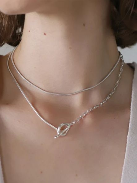 TEN. - カンダマントネックレス SV シルバー シンプル デザイン ユニ