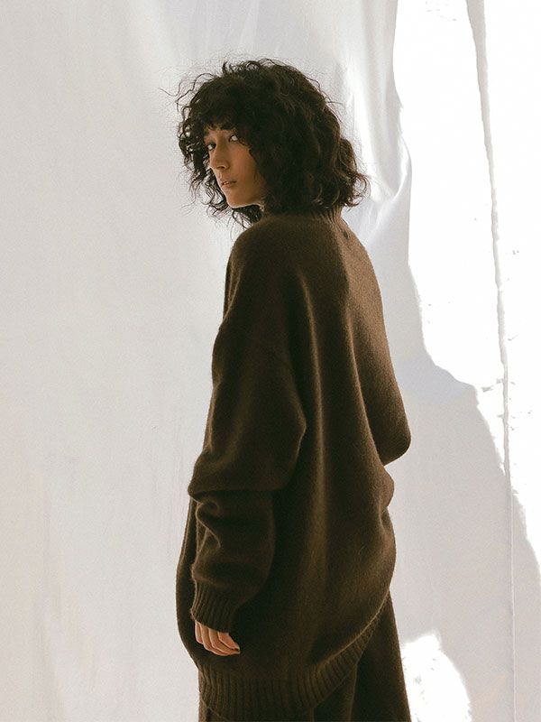 ETRE TOKYO - ヤクタートルニットプルオーバー - BROWN | ADDICT WEB SHOP